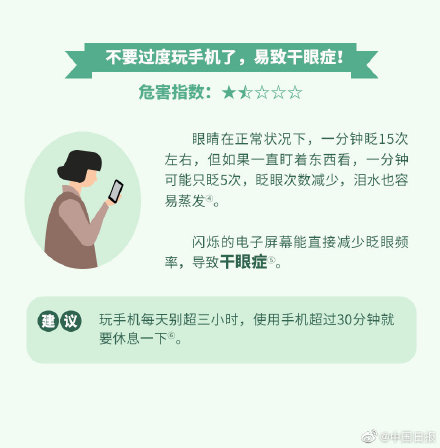 關(guān)燈玩手機(jī)對(duì)眼睛危害有多大